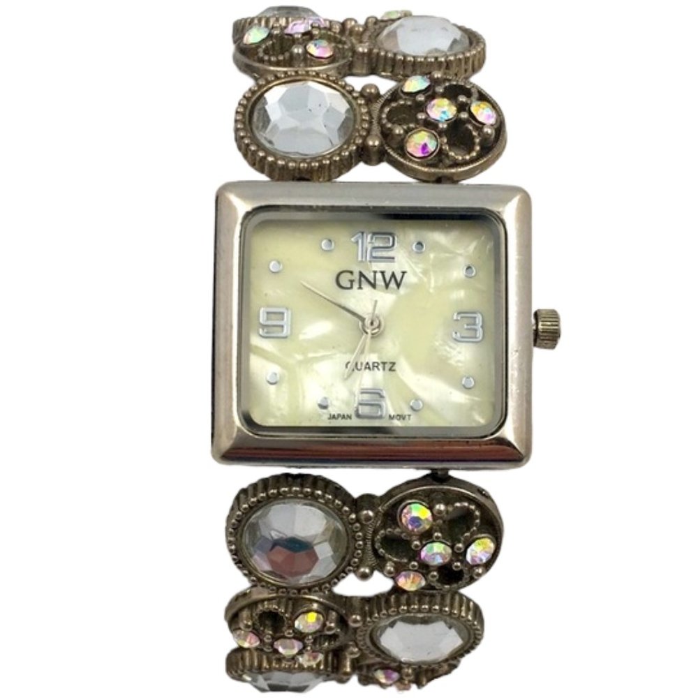 GNW Art Deco Stretchy Bracelet Watch